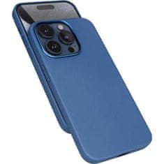 EPICO Mag+ Usnjeni ovitek za iPhone 16 Pro - modri