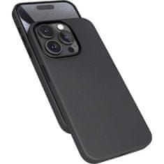 EPICO Mag+ Usnjeni ovitek za iPhone 16 Pro - črn