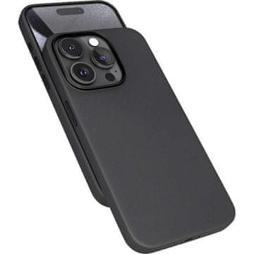 EPICO Mag+ Usnjeni ovitek za iPhone 16 Pro - črn