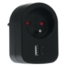 RETLUX RPC 70 BK Načelo. z 2xUSB, 5V/2100mA