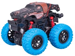 Crazy Truck pošastni tovornjak 9 cm na vztrajniku z velikimi kolesi - mešanica barv (zelena, rdeča, oranžna, vijolična)