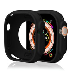 MG Silicone Watch ovitek za Apple Watch 7/8/9 41 mm, črn