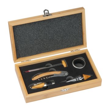 A DESIGN Elegantni vinskih set Grosseto v leseni škatli