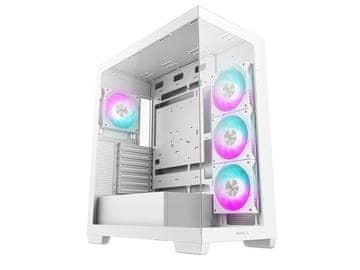 DEEPCOOL CG580 4F računalniško ohišje, ATX, Midi-Tower, kaljeno steklo, belo (R-CG580-WHADA4-G-1)