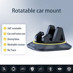 BLAVEC Car Holder Dash avtomobitelsko držalo, črna/rumena