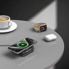 BLAVEC Charging Station MagSafe brezžični polnilnik za mobitel / AirPods / Apple Watch 15W, črna