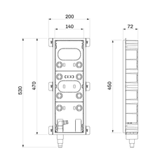 Tecnosystemi Podometna kaseta za ventilatorske konvektorje TS SCD200013