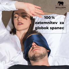BOLLSEN Spalna maska Deep Sleep Mask, roza