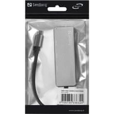 Sandberg USB-C v 4x USB-A hub