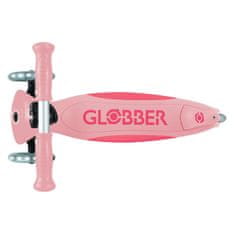 Globber Scooter Otroški tricikel Plus - Primo zložljiv Plus luči V2 Pastelno rožnata svetleča kolesa