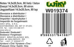 Spiralni zvezek z linijami 14,5x20,5 cm, 80 strani - MIX