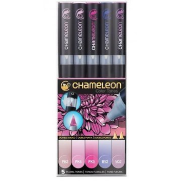 Chameleon Komplet obarvanih markerjev, 5 kosov - roza odtenki