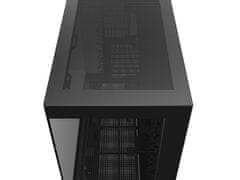 DEEPCOOL CH690 Digital računalniško ohišje, ATX, Midi-Tower, LCD, kaljeno steklo, belo (R-CH690-BKNNA0D-G-1)