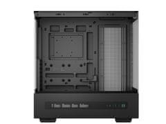 DEEPCOOL CH690 Digital računalniško ohišje, ATX, Midi-Tower, LCD, kaljeno steklo, belo (R-CH690-BKNNA0D-G-1)