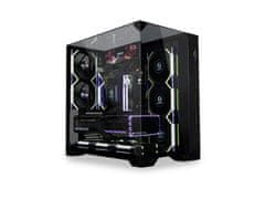 Lian Li O11 Vision Compact računalniško ohišje, ATX, Midi-Tower, steklo, črno (O11VPX)