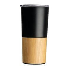 A DESIGN Termovka s kombinacijo bambusa in jekla Cesena 500 ml, črna