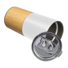 A DESIGN Termovka s kombinacijo bambusa in jekla Cesena 500 ml, bela