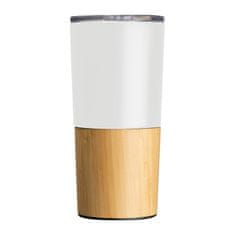 A DESIGN Termovka s kombinacijo bambusa in jekla Cesena 500 ml, bela