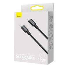 BASEUS Podatkovni kabel Catys-B01 Supirior Quick Charge 100W Type C na Type C - črn