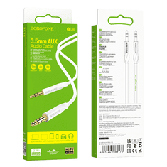 BASEUS Borofone BL16 AUX kabel z izhodom 3,5 mm (1m) bel