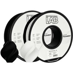 Professional Lab 2kg PLA+ Črna in Bela Filament 1.75mm – Professional Lab za 3D Tisk (1kg Kolut)