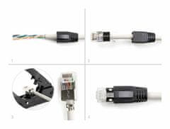 Delock RJ45 konektor CAT.6A, CAT.7 FTP pak/25 66903