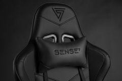 SENSE7 Igralni stol Spellcaster PU, Črna