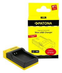PATONA Foto polnilec Canon LP-E12 slim, USB-C