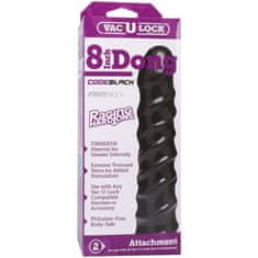 Doc Johnson Dildo s priseskom Doc Johnson - Raging HardOns, črn, 20.3 cm