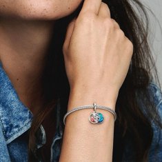 Pandora Srebrni obesek Lilo in Stitch Disney 799383C01