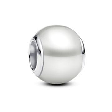 Pandora Elegantna srebrna perla s sintetičnim biserom Moments 793781C01