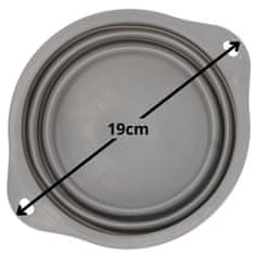 sarcia.eu SILIKONSKA posoda za pse, ZLOŽLJIVA, potovalna posoda ZA VODO + karabiner 19 cm 