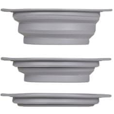 sarcia.eu SILIKONSKA posoda za pse, ZLOŽLJIVA, potovalna posoda ZA VODO + karabiner 19 cm 