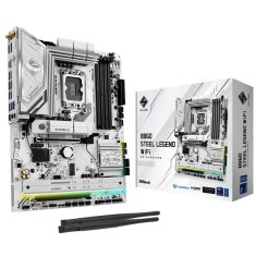 ASRock B860 Steel Legend Wi-Fi osnovna plošča, LGA1851, DDR5, gaming, ATX (90-MXBR30-A0UAYZ)