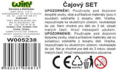 Čajni pripomočki, obarvani z obrazom