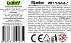 Mikrofon 22 cm - češka embalaža