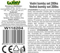 Vodne bombice 200 kosov - češka embalaža