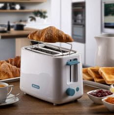 Ariete Ariete opekač 2 rezini 157 – bel, s prijemkami, 760 W