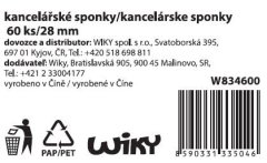 Sponka za papir 60 kosov, 28 mm