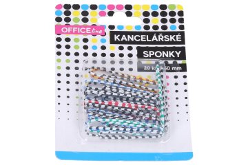 Papirnata sponka s črto, 20 kosov, 50 mm