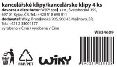Pisarniška sponka 4 kosi, 32 mm