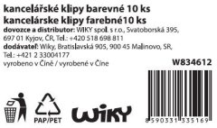Pisarniška sponka 10 kosov, 19 mm