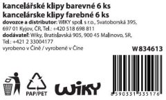 Pisarniška sponka 6 kosov, 25 mm
