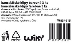 Pisarniška sponka 3 kosi, 41 mm