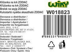 Obesek za ključe s kovinsko karabinko - Zodiak