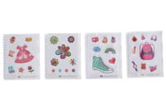 Spiralni zvezek z linijami 11,5x14,5 cm, 50 strani - MIX