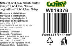 Spiralni zvezek z linijami 11,5x14,5 cm, 50 strani - MIX