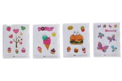 Spiralni zvezek z linijami 11,5x14,5 cm, 50 strani - MIX