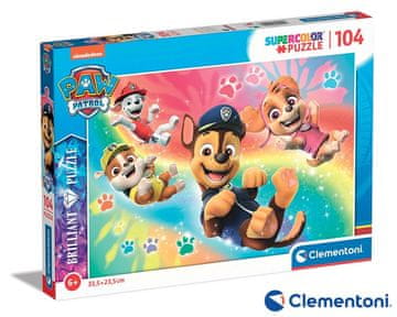 Clementoni - Sestavljanka 104 Briljantna Paw Patrol