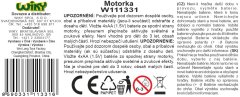 Dirkalno motorno kolo z voznikom 28 cm